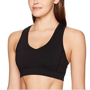 Jessica Simpson The Warmup Black Sports Bra